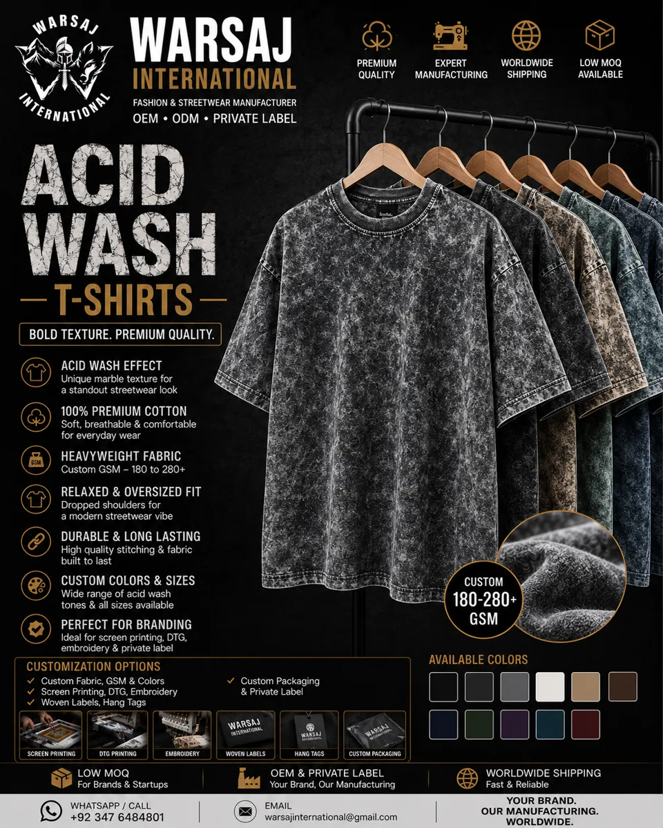 Acid Wash T Shirts