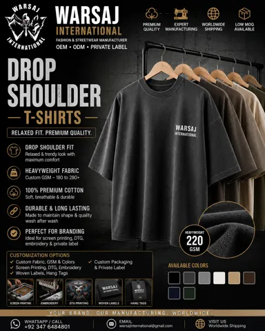 Drop Shoulder T Shirts