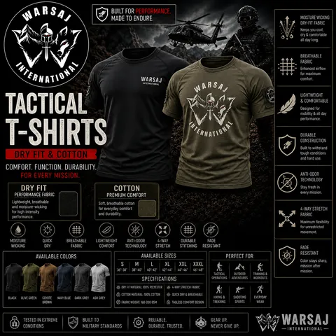 Tactical T-Shirts (Dry Fit & Cotton)