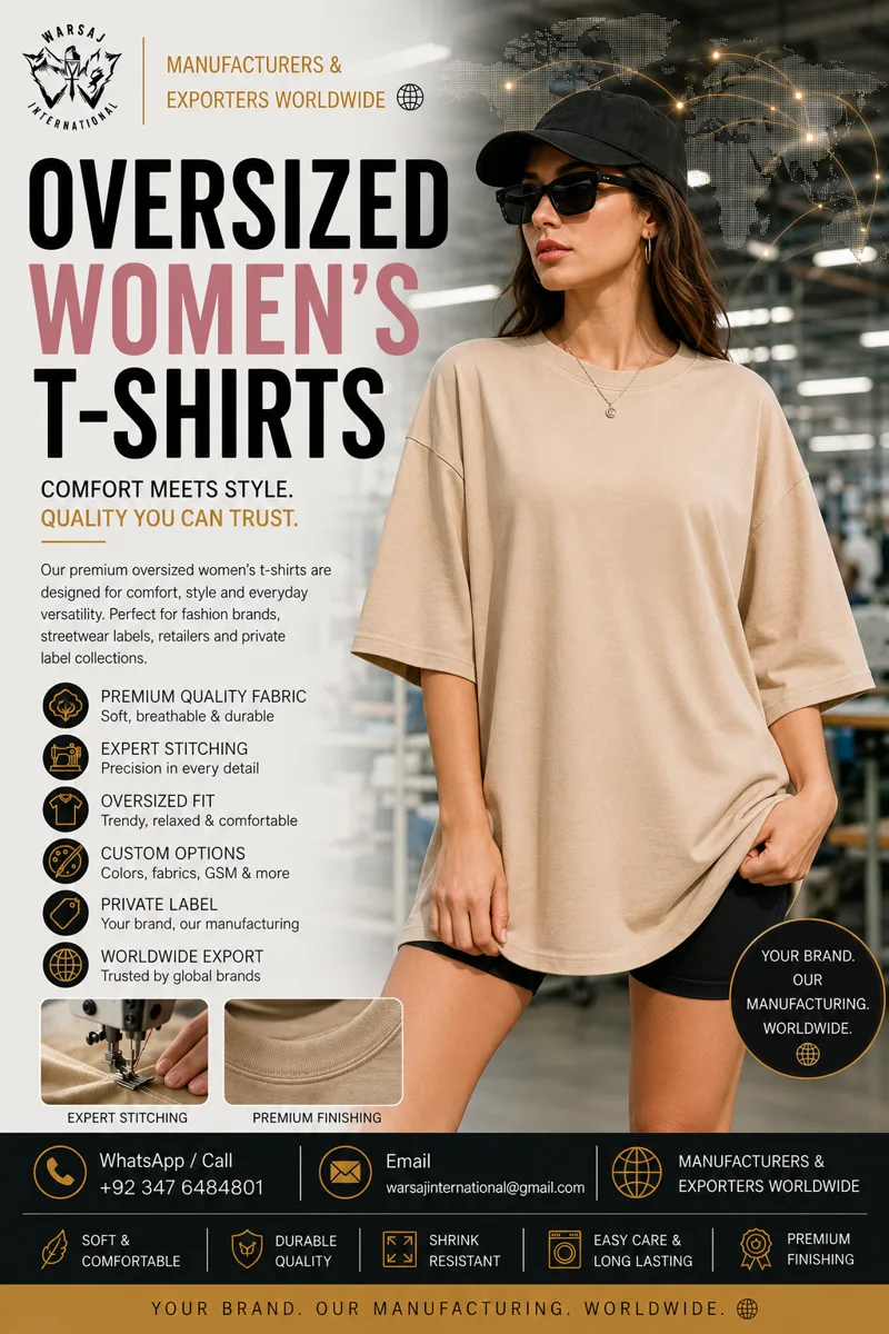 Oversized Women's T Shirts